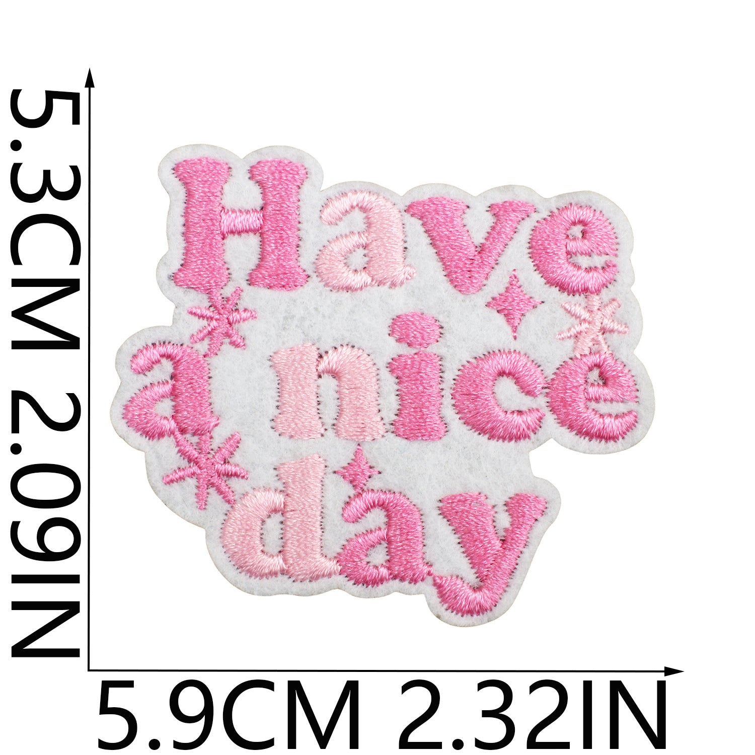 Wholesale Pink Python Embroidered Cloth Sticker